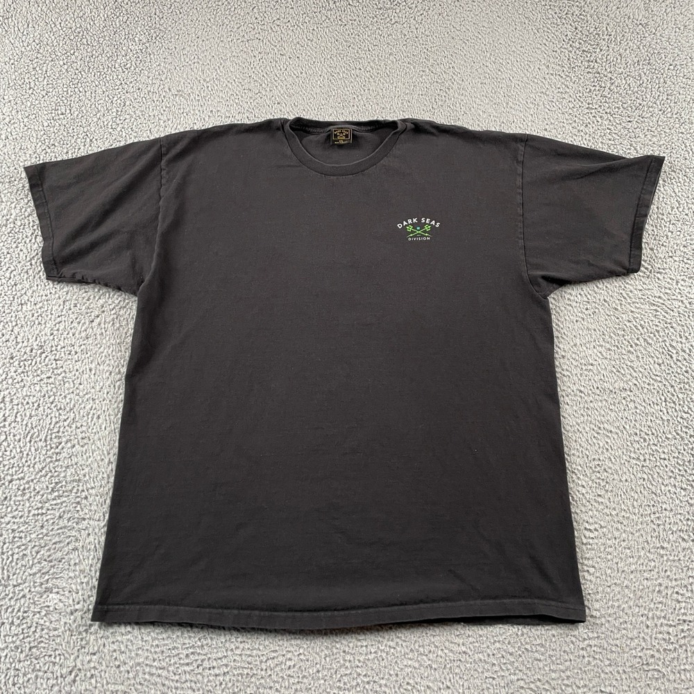 Dark Seas T-Shirt Mens XXL Black Stingray Coffin Graphic Short Sleeve Skate Tee